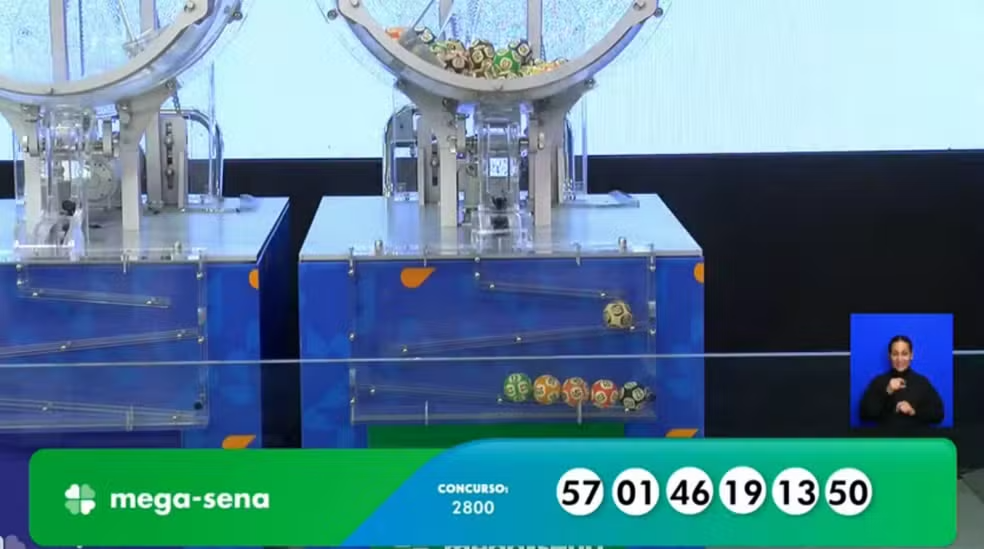 Resultado da Mega-Sena, concurso 2.800: Veja Números Sorteados